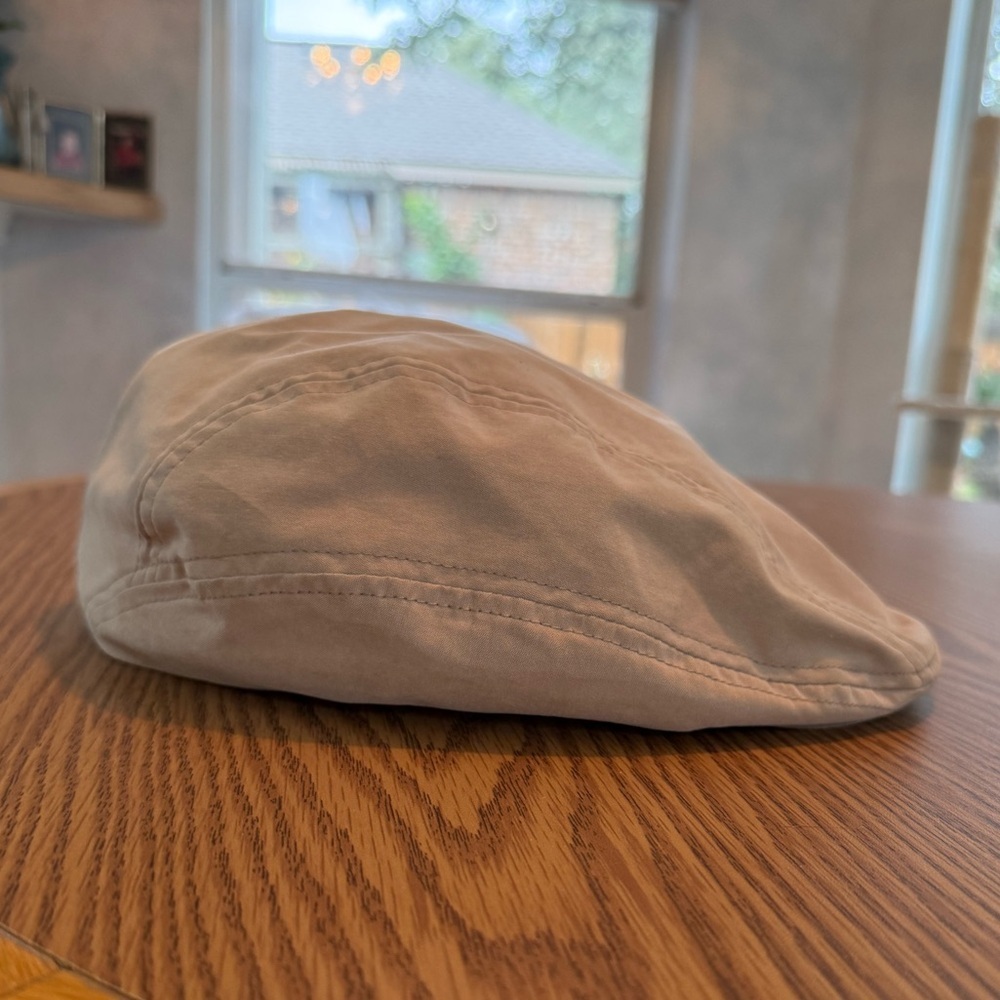 Set of 2 Lids… High Quality 109% Cotton Beige and White Caps - Picture 9 of 16